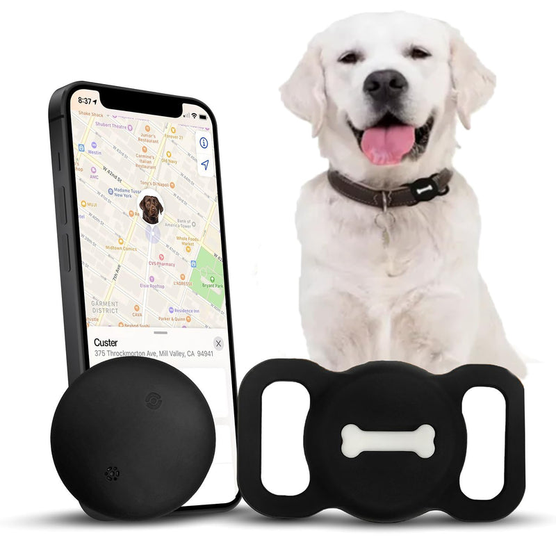 Nasuanata Smart Tag, MFi Certified Tracker for Dogs and Cats, Works with Find My (iOS Only), Black - BeesActive Australia