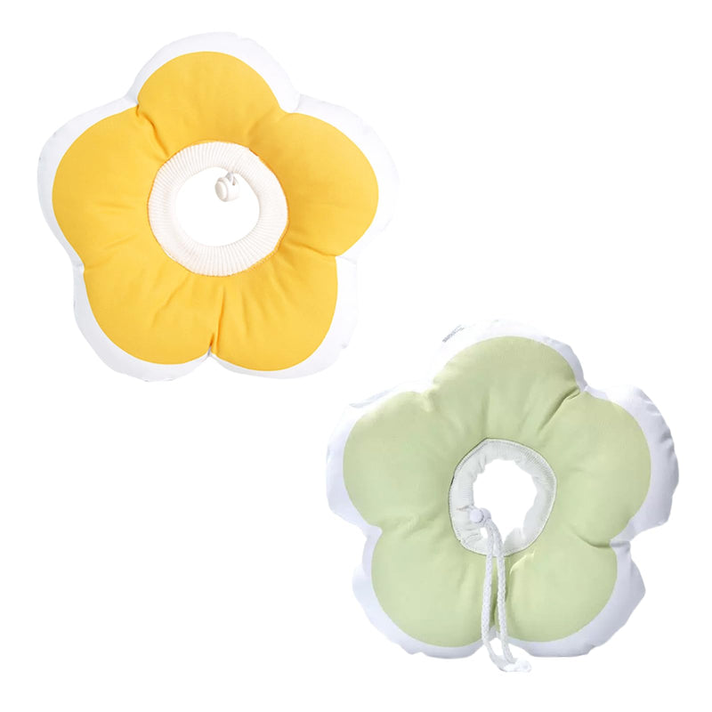 VARKAGE Pack of 2 waterproof cat collars, adjustable cat collar, flower shape neck ruffs for pet recovery, protection against licking, clean beauty, disease protection - BeesActive Australia