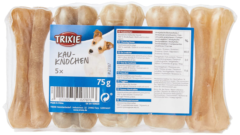 Trixie 2787 chewing bones, pressed, 8 cm, 5 × 15 g duck 15 g (pack of 5) - BeesActive Australia