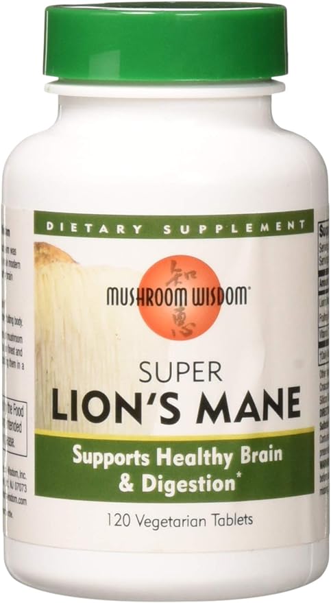 Super Lion's Mane - 120 Vegetable Tablets by Mushroom Wisdom - BeesActive Australia