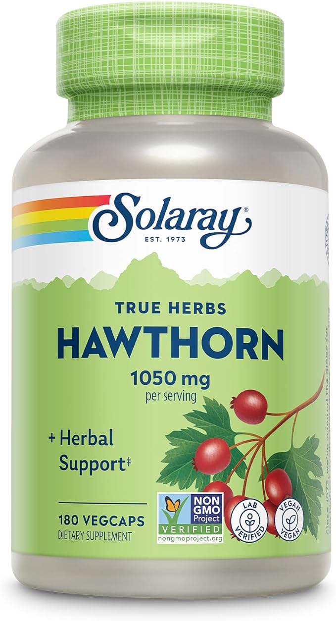 Solaray Hawthorn 525 mg 180 VegCaps - BeesActive Australia