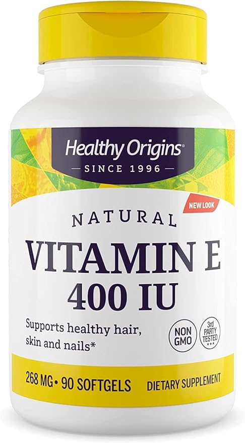 Directly shipped from overseas Healthy Origins Natural Vitamin E, 400iu, 90 Sg - BeesActive Australia