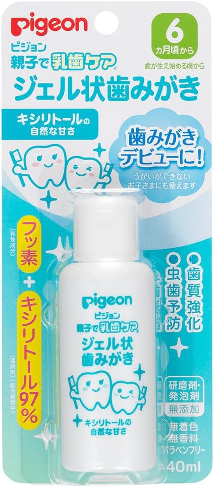 Pigeon Parent and Child Baby Teeth Care Gel Toothpaste (Quasi Drug) 1.4 fl oz (40 ml) - BeesActive Australia