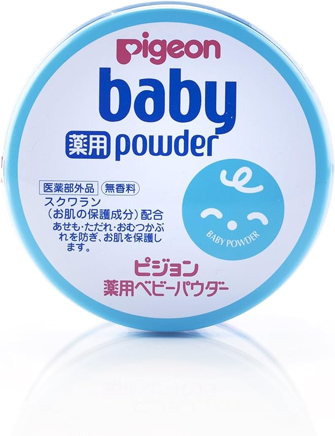 Pigeon medicated baby powder blue can 150g (quasi-drug) - BeesActive Australia