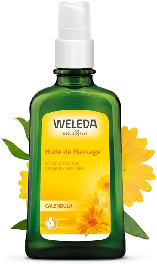 [Official] WELEDA Calendra Massage Oil 100mL For Sensitive Skin Body Massage Oil Delicate Skin Dry Skin Subtle Sweet and Sour Scent Natural Ingredients Organic - BeesActive Australia
