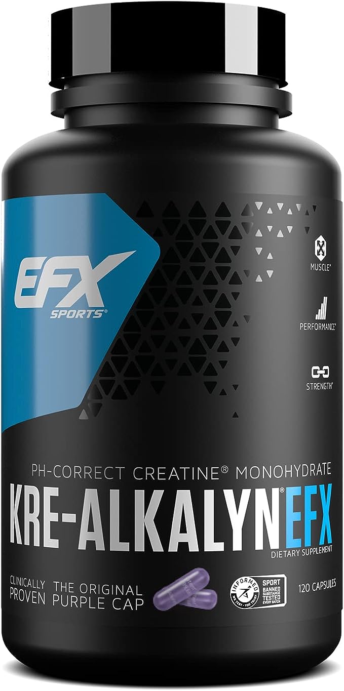 Crealkaline EFX (high purity creatine) 120 tablets - BeesActive Australia