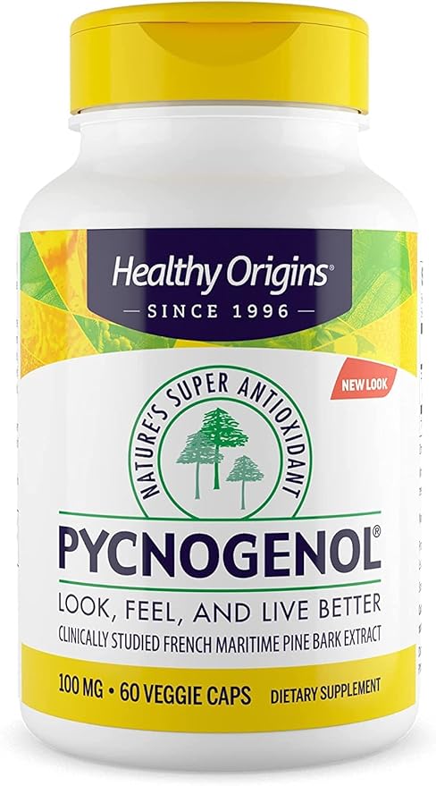 Healthy Origins, Pycnogenol, 100 mg, 60 Vcaps - BeesActive Australia