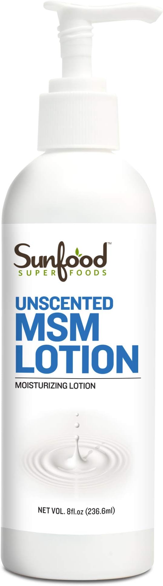 Sunfood MSM Lotion/Cream, Pure & Natural, 8oz by Sunfood [Parallel Import] - BeesActive Australia