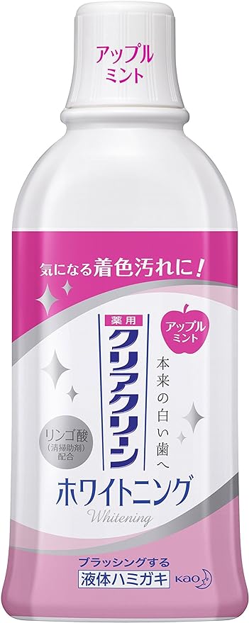 Clear Clean Dental Rinse Whitening, Apple Mint, Medicated Liquid Toothpaste, 20.3 fl oz (600 ml) -  Australia