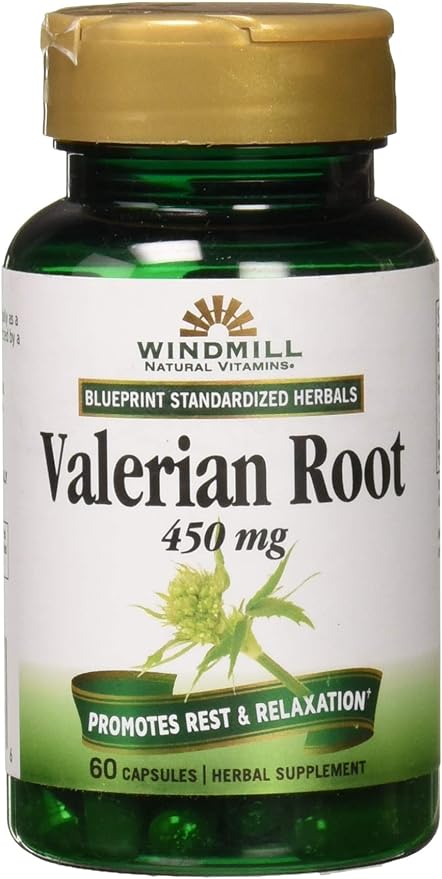 WINDMILL VALERIAN ROOT 450MG CAPSULES 754 60 CAPSULES by WINDMILL MARKETING *** (English Manual) - BeesActive Australia