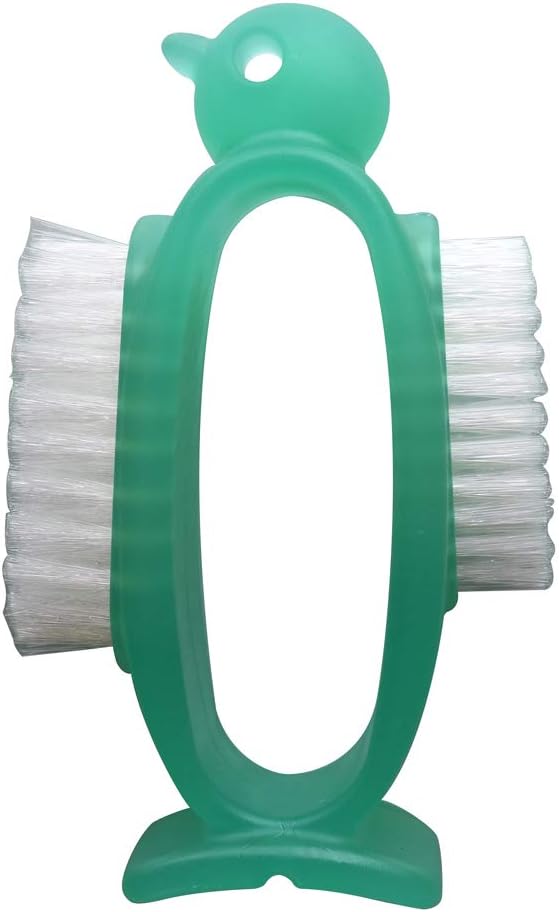 Azuma Industrial Nail Care Penguin Green Nail and Hand Washing Brush Comes with 2 types of brushes, hard and soft, Can be stored upright, Total length 10cm, Made in Japan AZ950G -  Australia