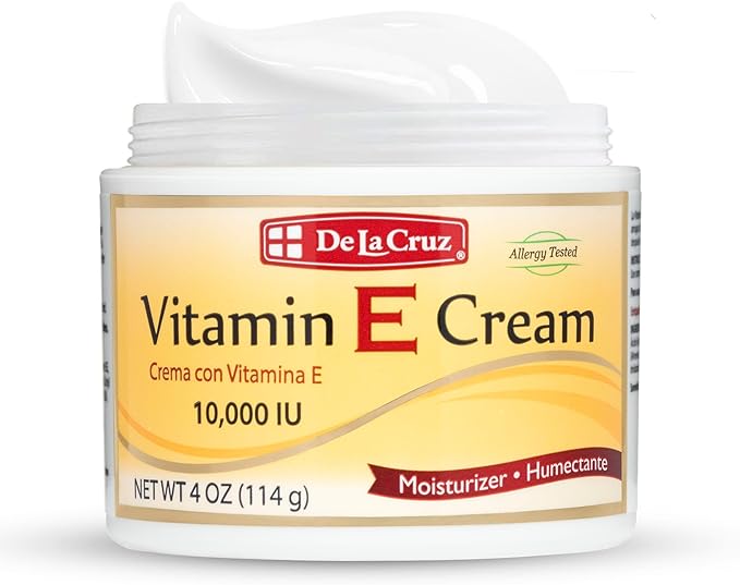 De La Cruz Vitamin E Cream 10,000 Iu, Allergy Tested, Usa 4 Oz Artificial Color, 4 oz - BeesActive Australia
