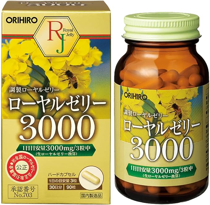 Orihiro Royal Jelly 3000 90 tablets - BeesActive Australia