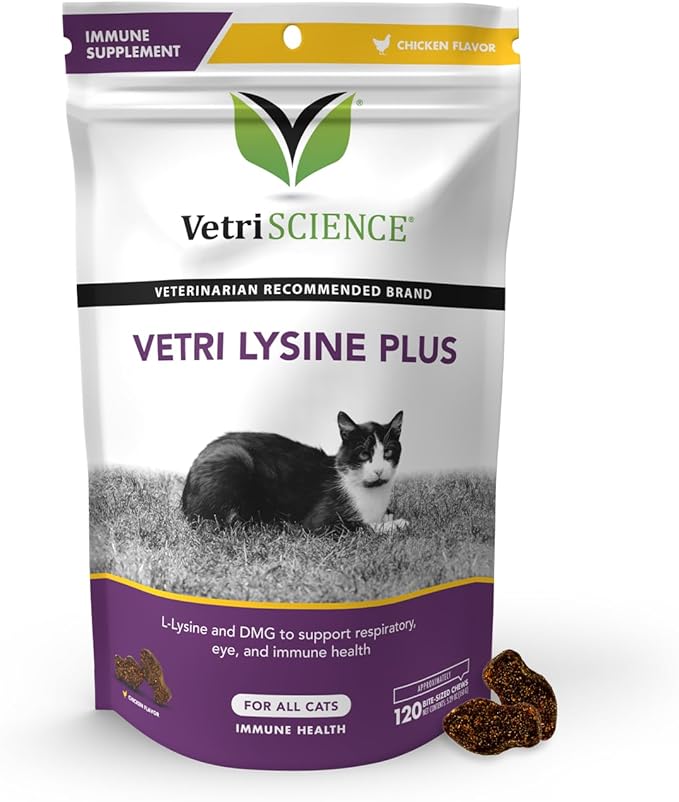 Vetri-Lysine Plus Bite Size Cat Food 120 Count 0900743.120 - BeesActive Australia