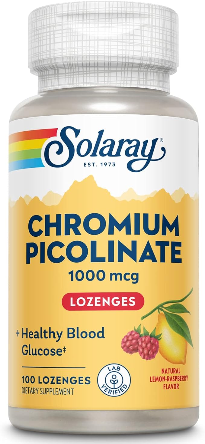 Chromium Picolinate (Raspberry Lemon Flavor Lozenges) 1000mcg 100 tablets - BeesActive Australia