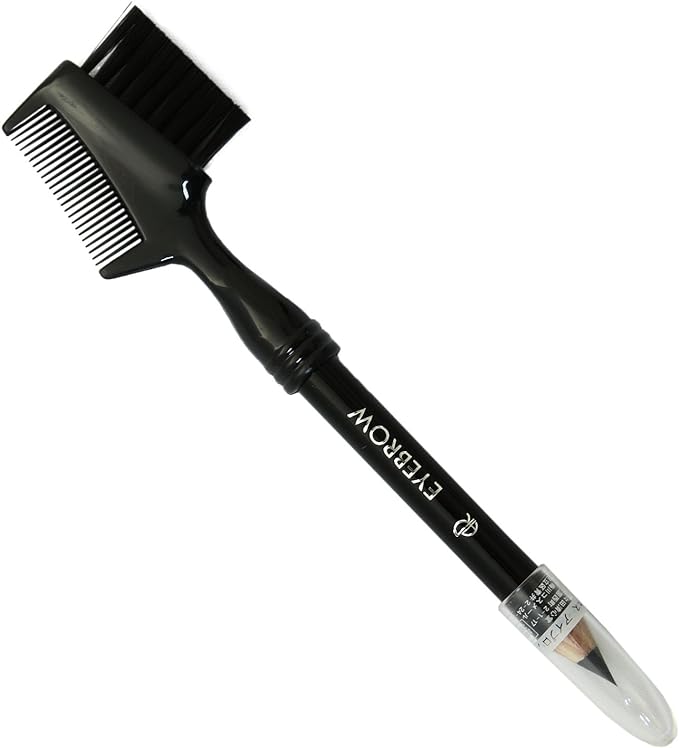 Makeup Brush, Made in Japan, Formulated with Natural Ingredients Gentle on Sensitive Skin, Eyebrow Brush & Comb, Integrated Eyebrow Pencil, Black (B-1) -  Australia