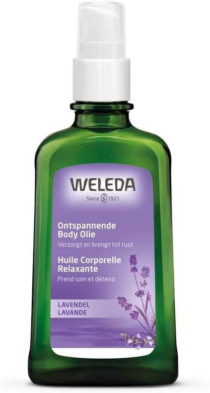 Weleda Lavender Oil, 3.4 fl oz (100 ml), Relaxing Time, Whole Body Treatment Oil, Elegant Lavender Scent, Naturally Derived Ingredients, Organic - BeesActive Australia
