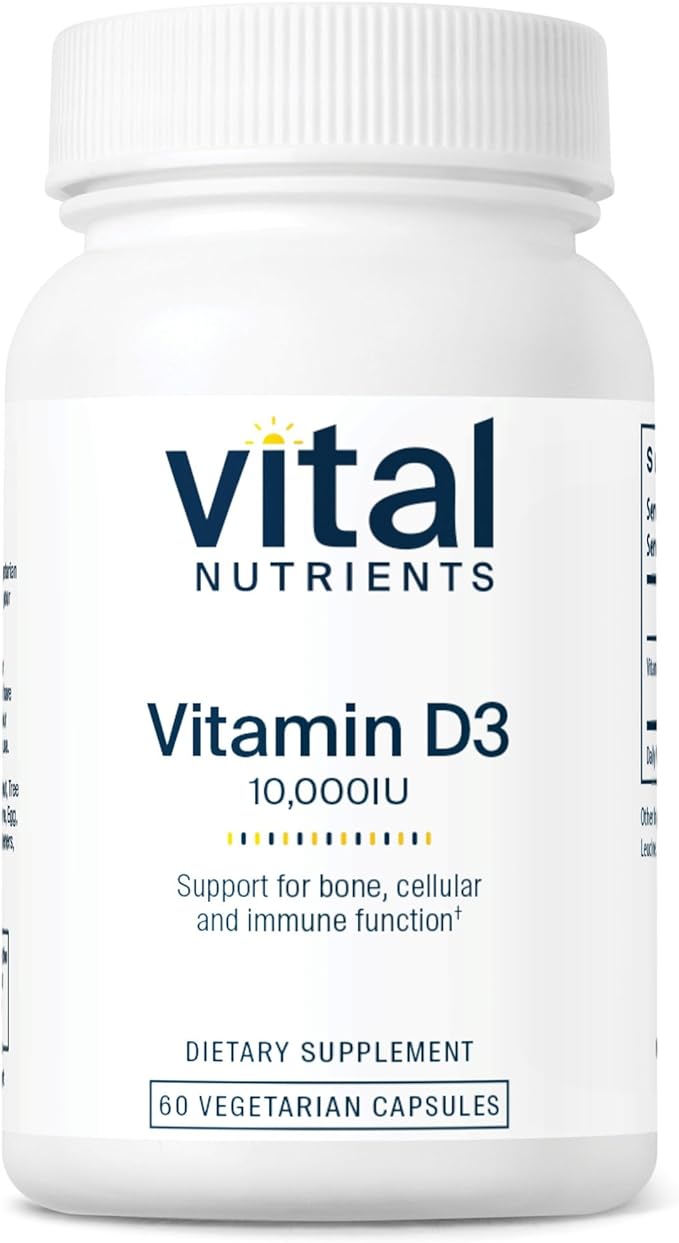 Vital Nutrients Vitamin D3 10000 iU 60 Capsules [Overseas Direct Delivery] [Parallel Import] - BeesActive Australia
