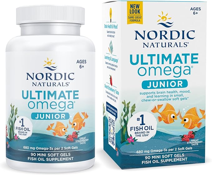 Nordic Naturals Ultimate Omega Junior 90 Soft Gel - BeesActive Australia
