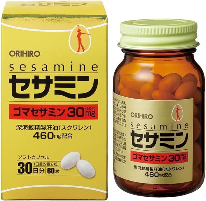 Orihiro Sesamin Squalene Capsules 60 - BeesActive Australia