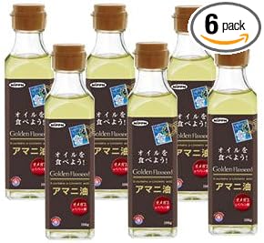 Golden Flaxseed Japanese Flaxseed Linseed Oil, 6.5 oz (186 g) (#570431) x 6 Pieces - BeesActive Australia