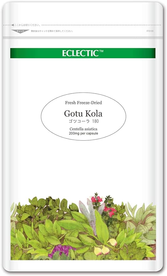 Eclectic Gotu Kola (Centella, Centella Centella) Eco Pack 200mg x 180 Capsules ec444 - BeesActive Australia