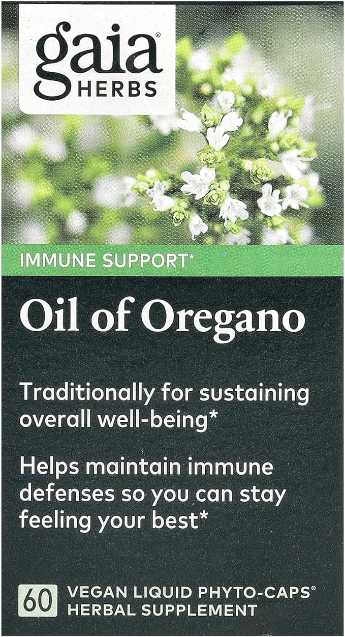 Gaia Herbs, Oregano Oil, 60 Phyto-Caps Liquid Vegan Capsules - BeesActive Australia