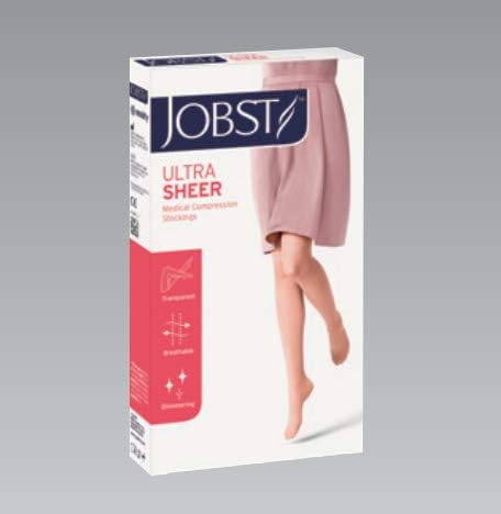 Jobst JP-U20KSS Ultra Sheer 20 High Socks Top, Silky Beige, S - BeesActive Australia