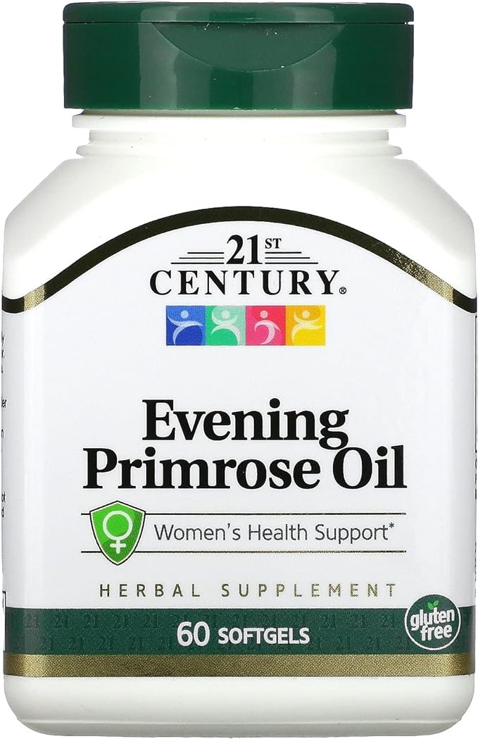 EVENING PRIMROSE OIL 500mg, 60 SOFTGELS by 21st Century HealthCare - BeesActive Australia