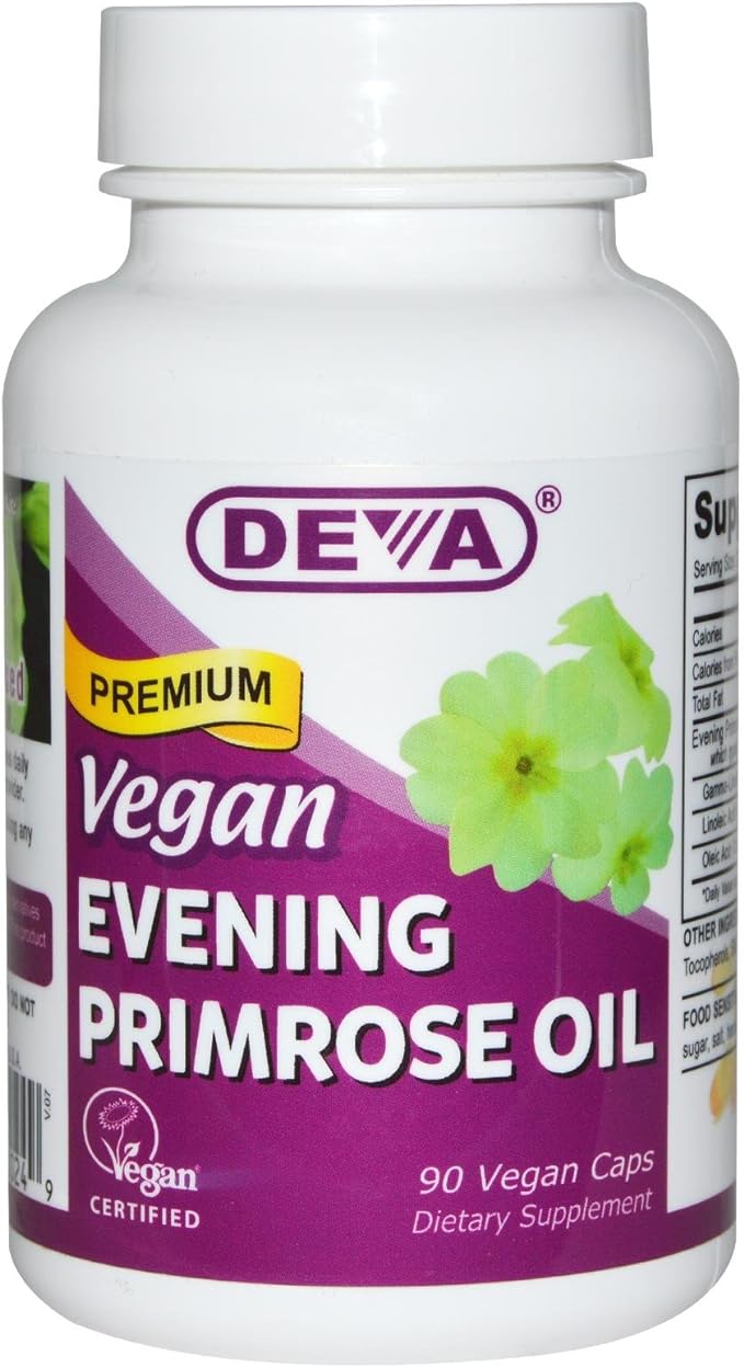 Deva Vegan Evening Primrose Oil - 90 Vcaps by Deva Vegan Vitamins - BeesActive Australia