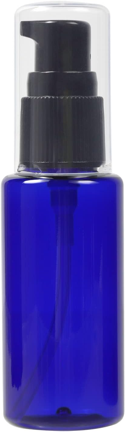 Natural Cosmetics Laboratory PET Bottle Pump, Cobalt Blue, Blue, 1.7 fl oz (50 ml) - BeesActive Australia