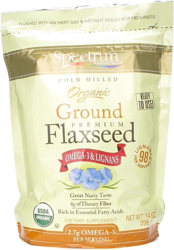 Spectrum Essentials Organic Flaxseed Powder (14oz)  [Parallel import product] - BeesActive Australia