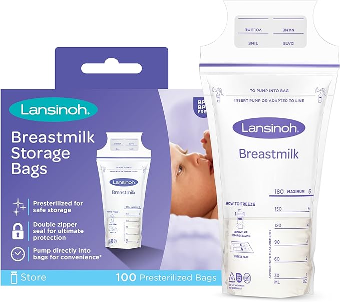Lansinoh Breastmilk Storage Bags 100 Count -  Australia