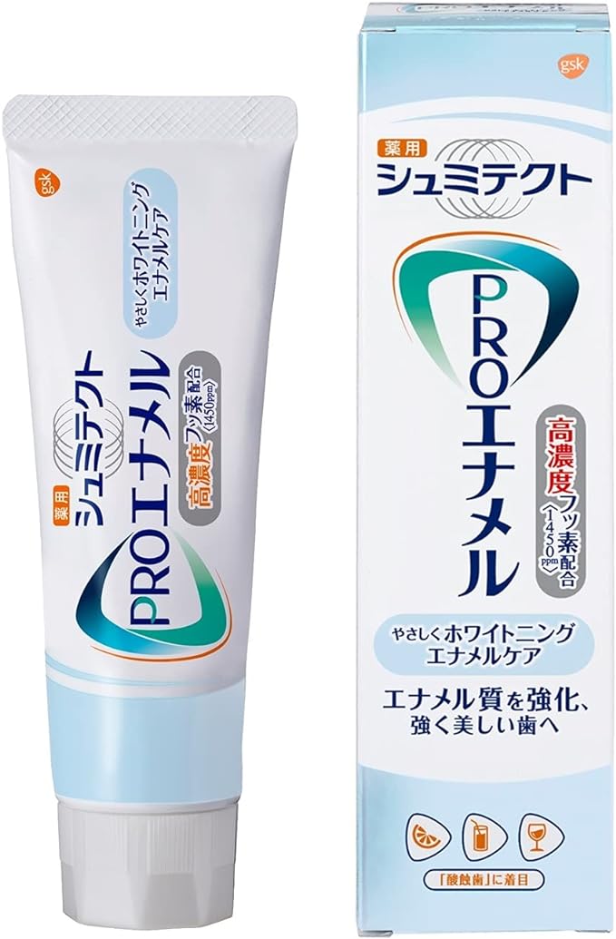 Shumitect PRO Enamel Gentle Whitening Enamel Care [Quasi Drug] Toothpaste Hypersensitivity Care High Concentration Fluorine Formulated <1450ppm> 90g (1 x 1) - BeesActive Australia