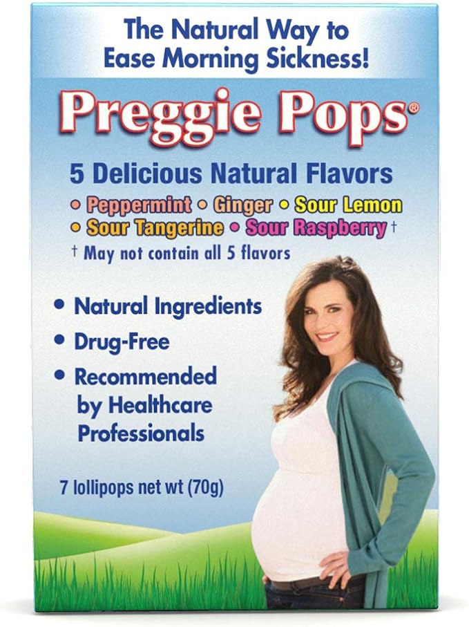 Three Lollies Preggie Pops Variety Pack for Morning Sickness Relief, 7 Count by Three Lollies - BeesActive Australia
