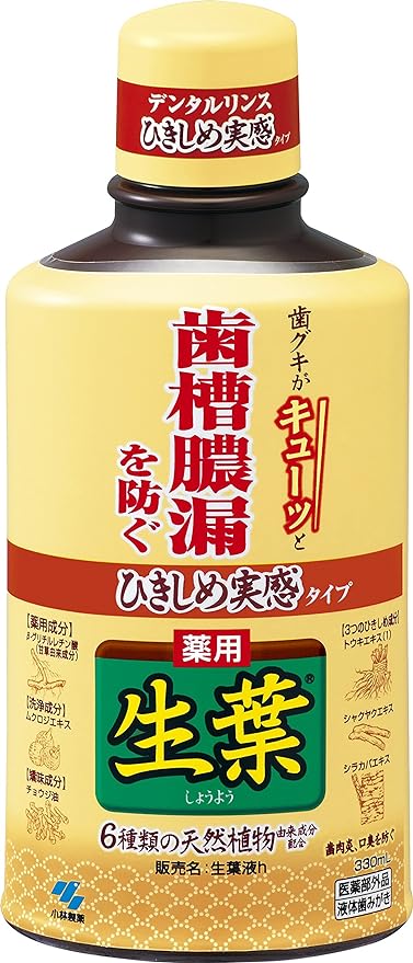 Shouyoeki Fresh Leaf Liquid, Prevents Pyorrhea, Dental Rinse, Liquid Toothpaste, Herb Mint, 11.2 fl oz (330 ml), Quasi-drug -  Australia