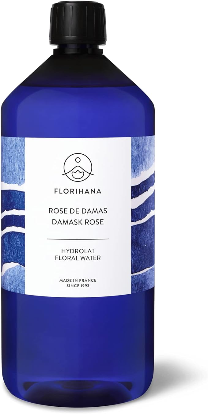 Florihana Official Bulgarian Rose Damask Floral Water Organic 33.8 fl oz (1,000 ml), Rose Rose, Rose Water, Natural Additive-Free Lotion, Ecocart, Organic, Plant-based, Flower Water, Herbal Water, -  Australia