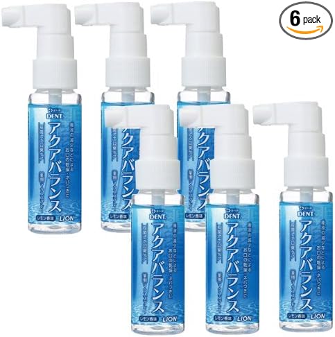 LION AQUA BALANCE Medicated Mouse Spray (1.1 fl oz (30 ml) x 6 Packs [Quasi Drug] Dental Exclusive -  Australia