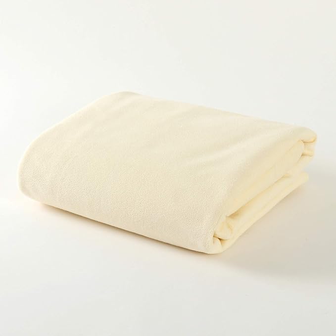 Ikuzus 100% Cotton Waterproof Bedwetting Sheets Double 140x210cm 1 Piece (Yellow) Waterproof Sheets Thick Baby Nursing Care -  Australia