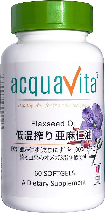 acquavita cold-squeezed flaxseed oil 60 tablets - BeesActive Australia
