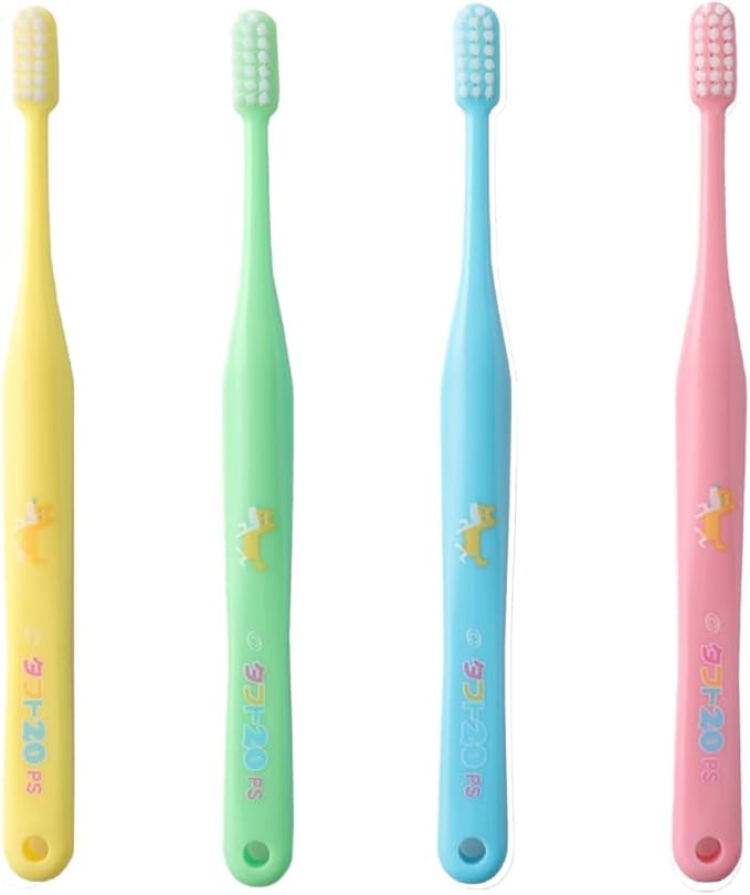 Oral Care Tuft 20 (PS Premium Soft) Toothbrush x 10 + Glossy White (Glossy) Toothbrush for Children (6 to 12 Years Old) (S Soft) x 1, Dental Clinic Product - BeesActive Australia