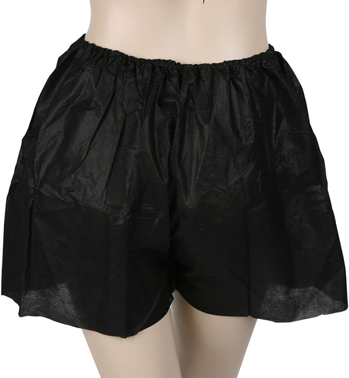 Paper Trunks (One Size) 50 Pieces, Black, Paper Shorts, Paper Shorts, Disposable Trunks, Underwear, Unisex, Esthetics, Travel, Hospitalization, Nursing, Disaster Preparedness Goods, Commercial] - BeesActive Australia