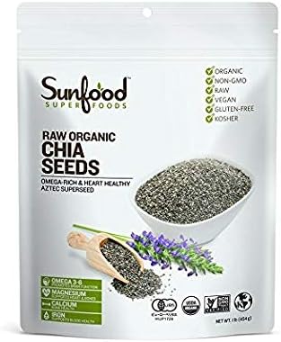 Sunfood Organic Chia Seeds 454 g  [Parallel import product] - BeesActive Australia