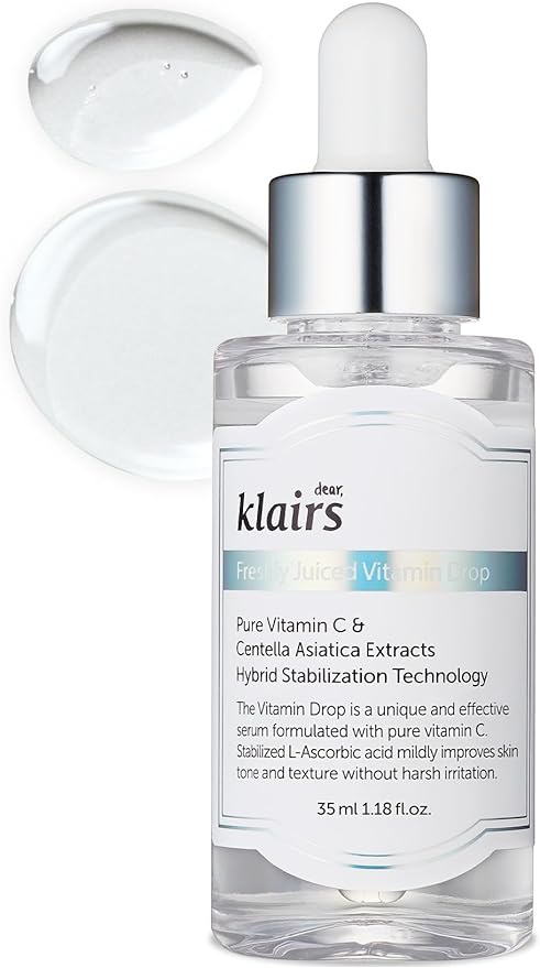 Klairs Fresh Juice Vitamin Drops, 1.2 fl oz (35 ml), Korean Cosmetics, Skin Essence, Vitamin C Serum, Home Care, Pores, Dry Skin, Moisture, Skin Care, Hypoallergenic, Cosmetics Gift -  Australia