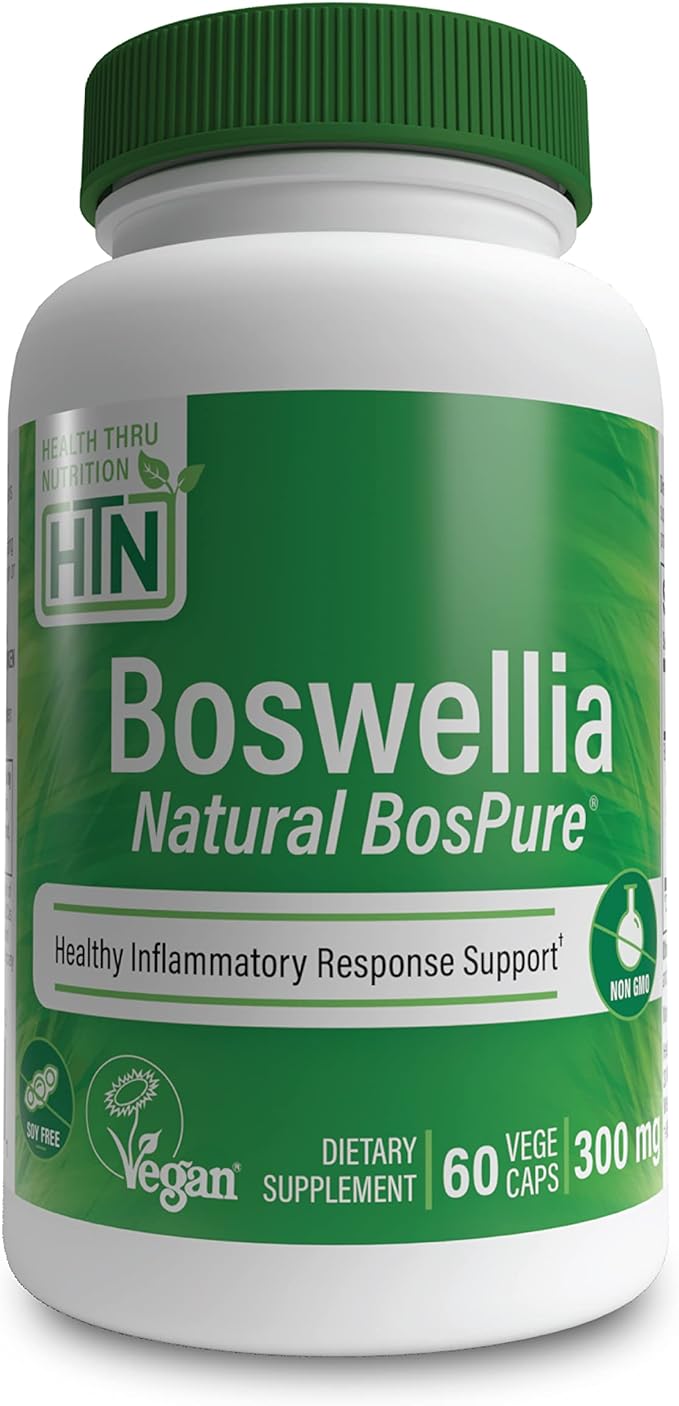 Health Thru Nutrition Boswellia Bospure Non-GMO 300Mg Vegetarian Capsules 60 Count - BeesActive Australia