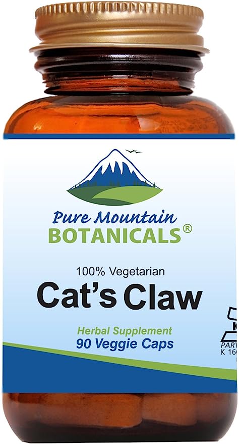 Cat's Claw Capsules - 90 Kosher Vegan Caps with 1000mg Peruvian Cats Claw Uncaria Tomentosa Herb - BeesActive Australia