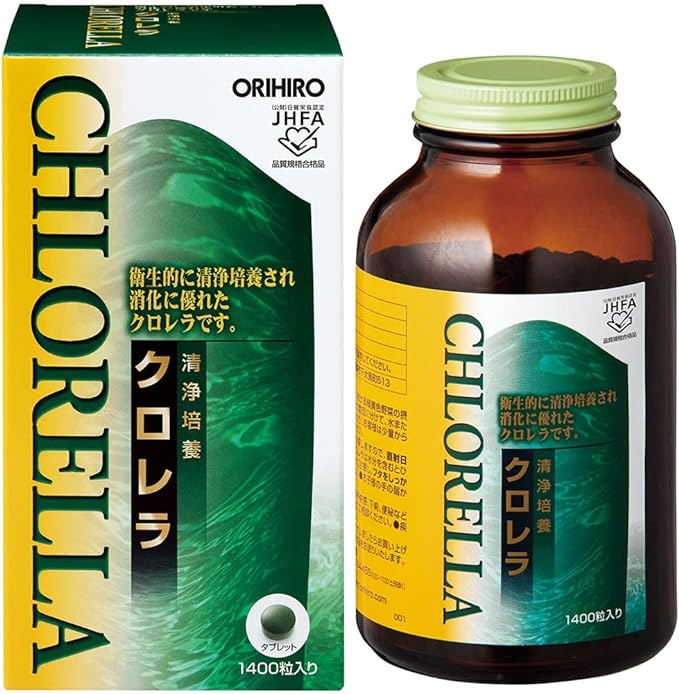 ORIHIRO Clean cultured chlorella 1400 grains - BeesActive Australia