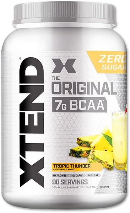 Scivation Xtend BCAA 7000mg Tropic Thunder 90 servings 1.26kg Scivation Xtend Essential Amino Acids EAA [Directly shipped overseas] Glutamine 2,500mg [Parallel import product] - BeesActive Australia