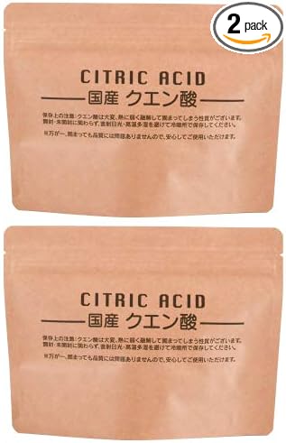 Domestic Citric Acid (Crystal) Edible 17.6 oz (500 g) (8.8 oz (250 g) x 2) - BeesActive Australia