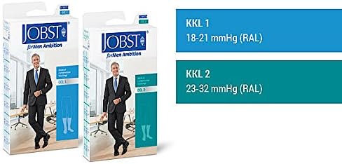 Jobst For Men Ambision 20 High Socks, Black, Small - BeesActive Australia